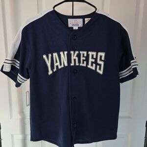 Yankees Kids Navy Blue Baseball Jersey